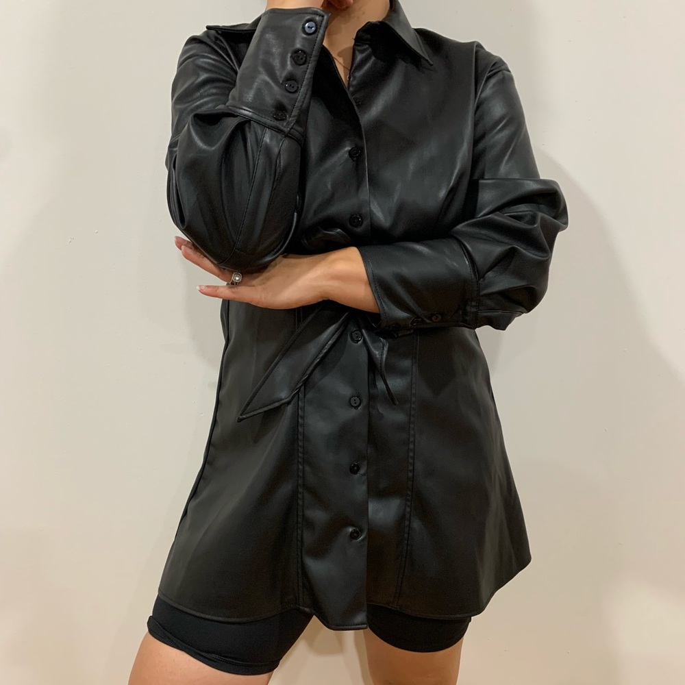 Zara Black Leather Jacket